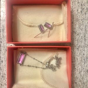 James Avery Palais Rose necklace/earrings